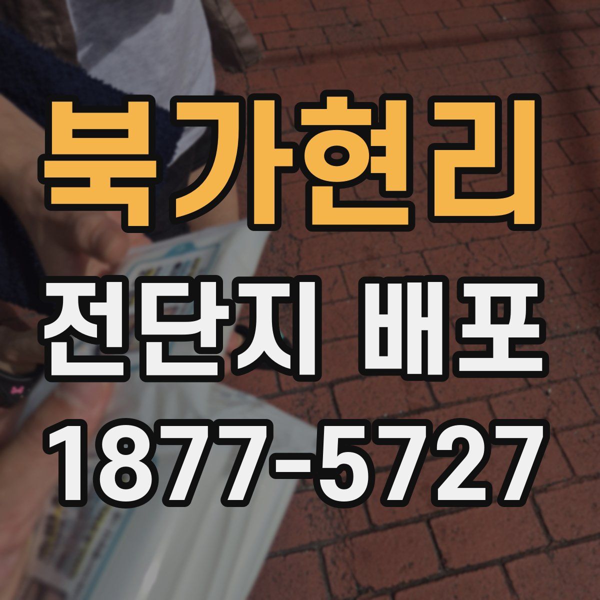 북가현리 전단지 배포