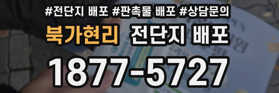 북가현리 전단지 배포