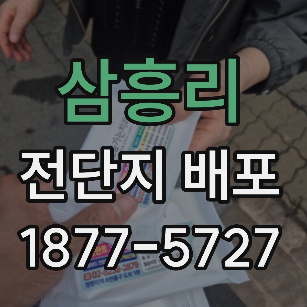 삼흥리 전단지 배포