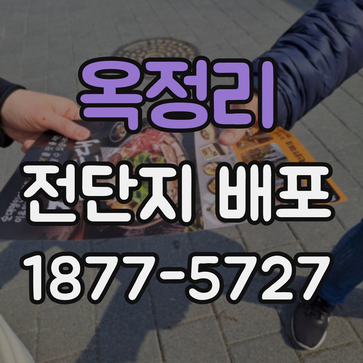 옥정리 전단지 배포