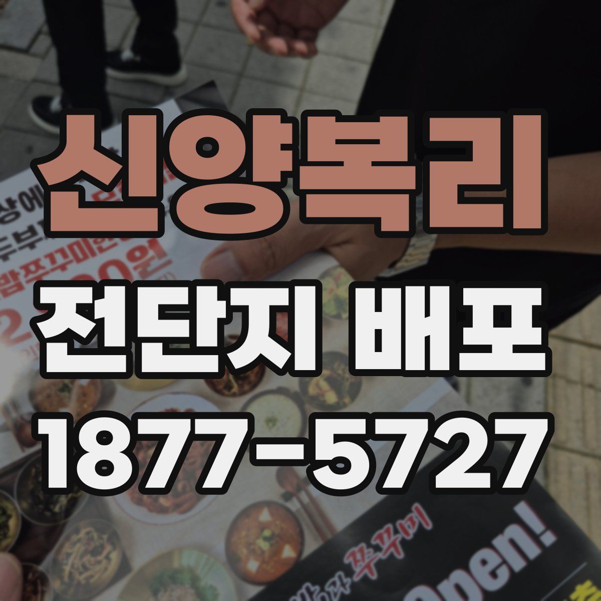 신양복리 전단지 배포