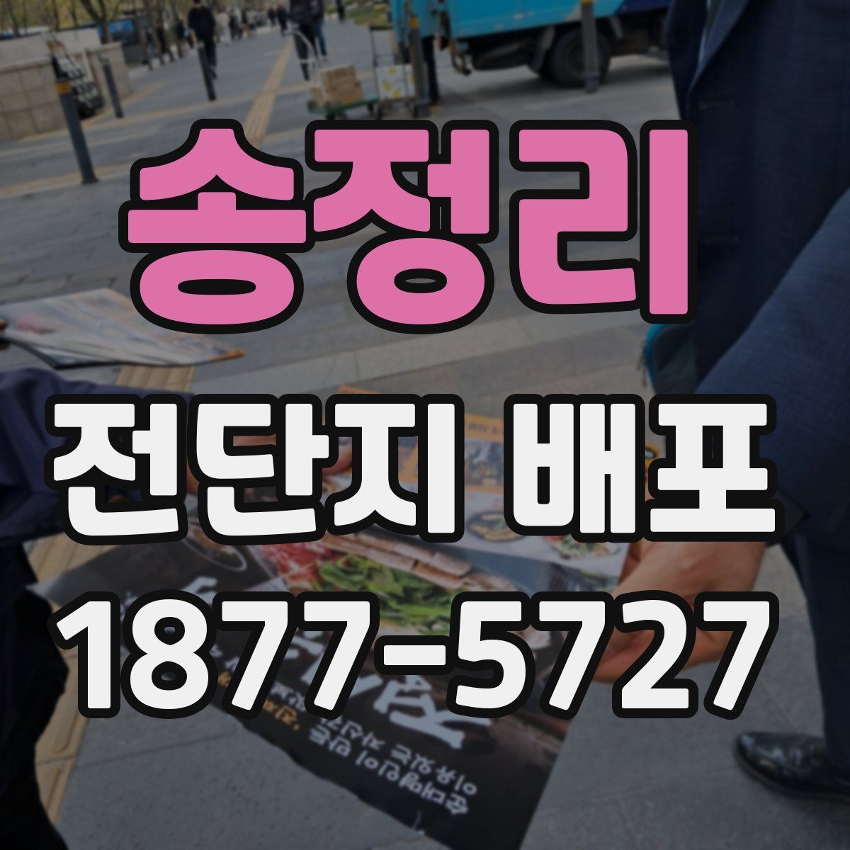 송정리 전단지 배포