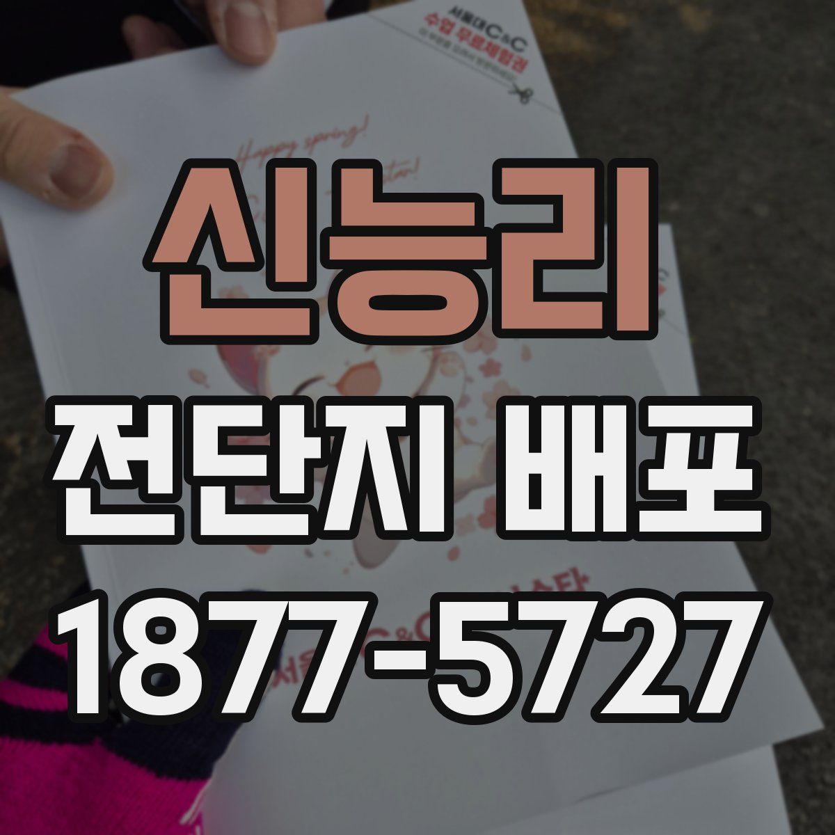 신능리 전단지 배포