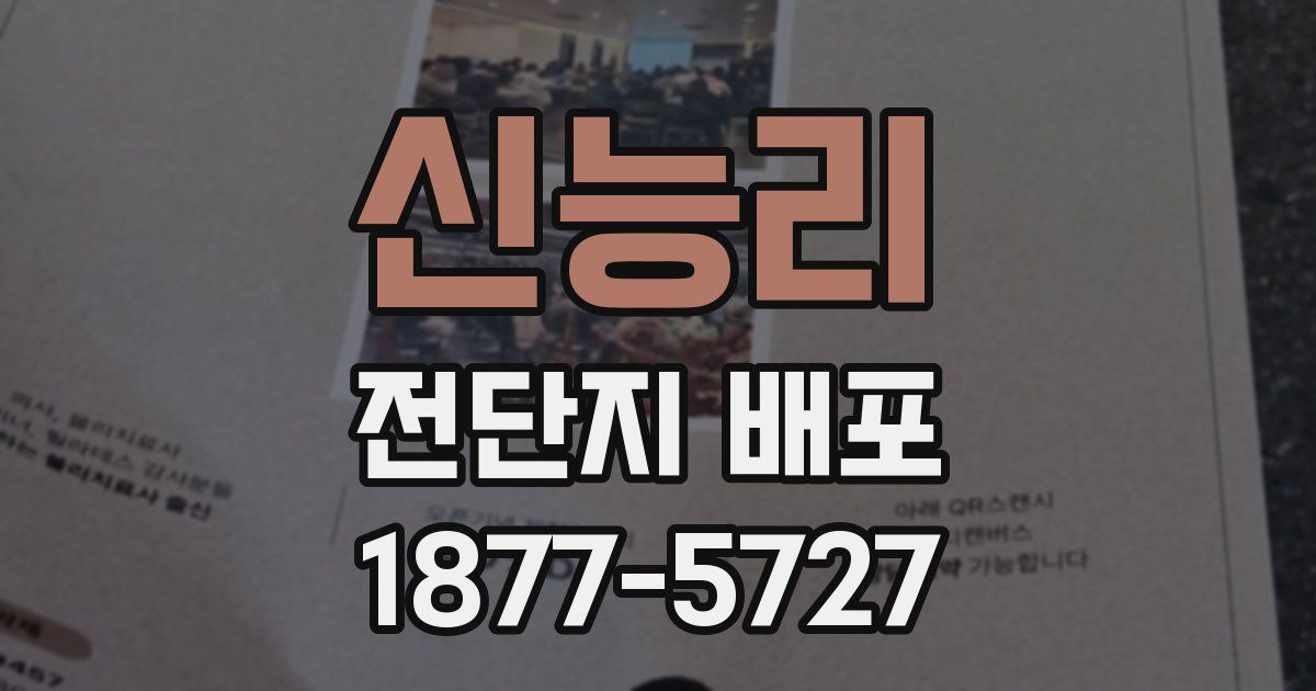 신능리 전단지 배포