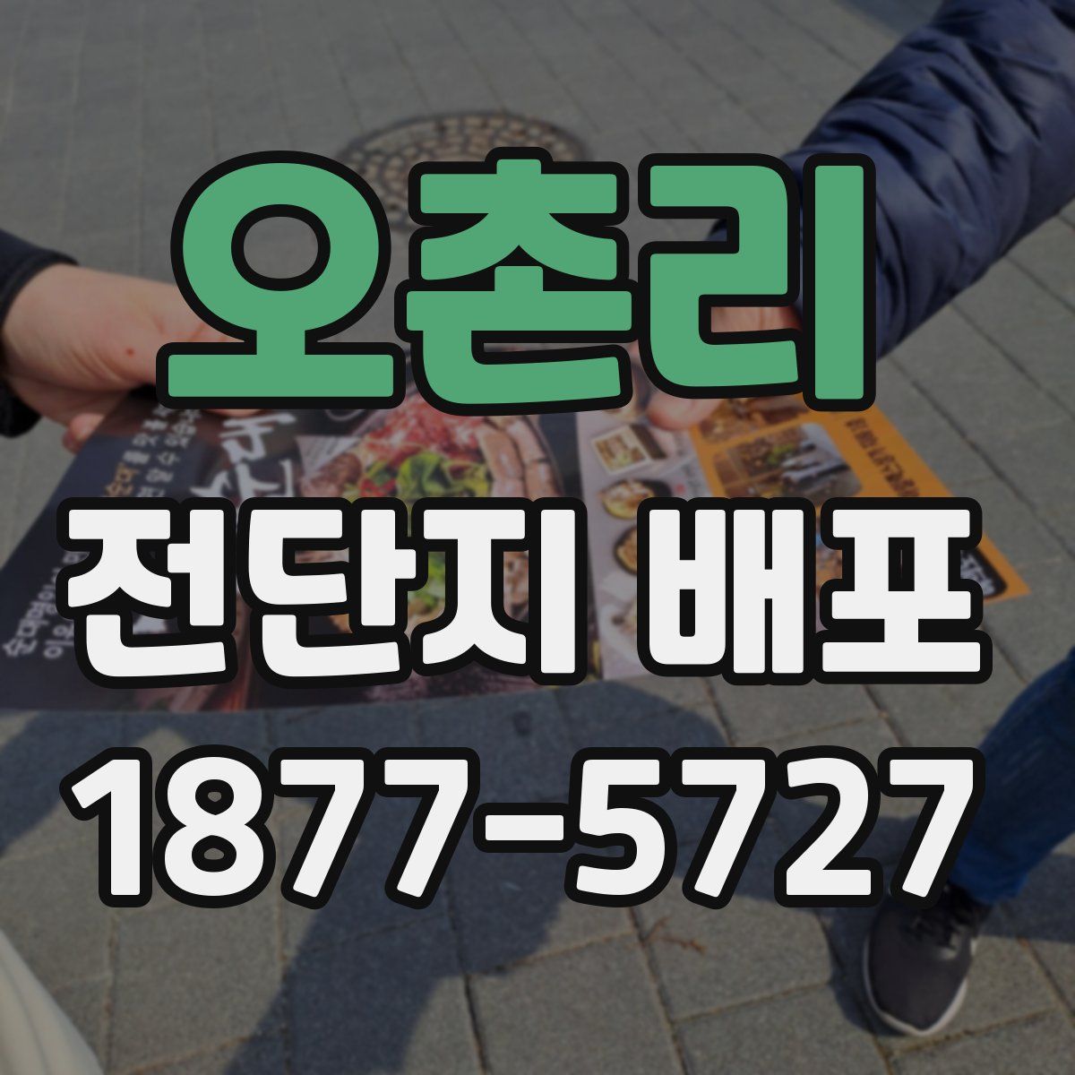 오촌리 전단지 배포