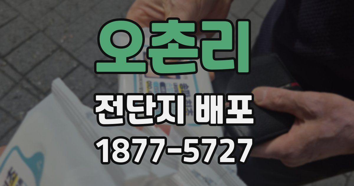 오촌리 전단지 배포