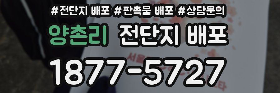 양촌리 전단지 배포