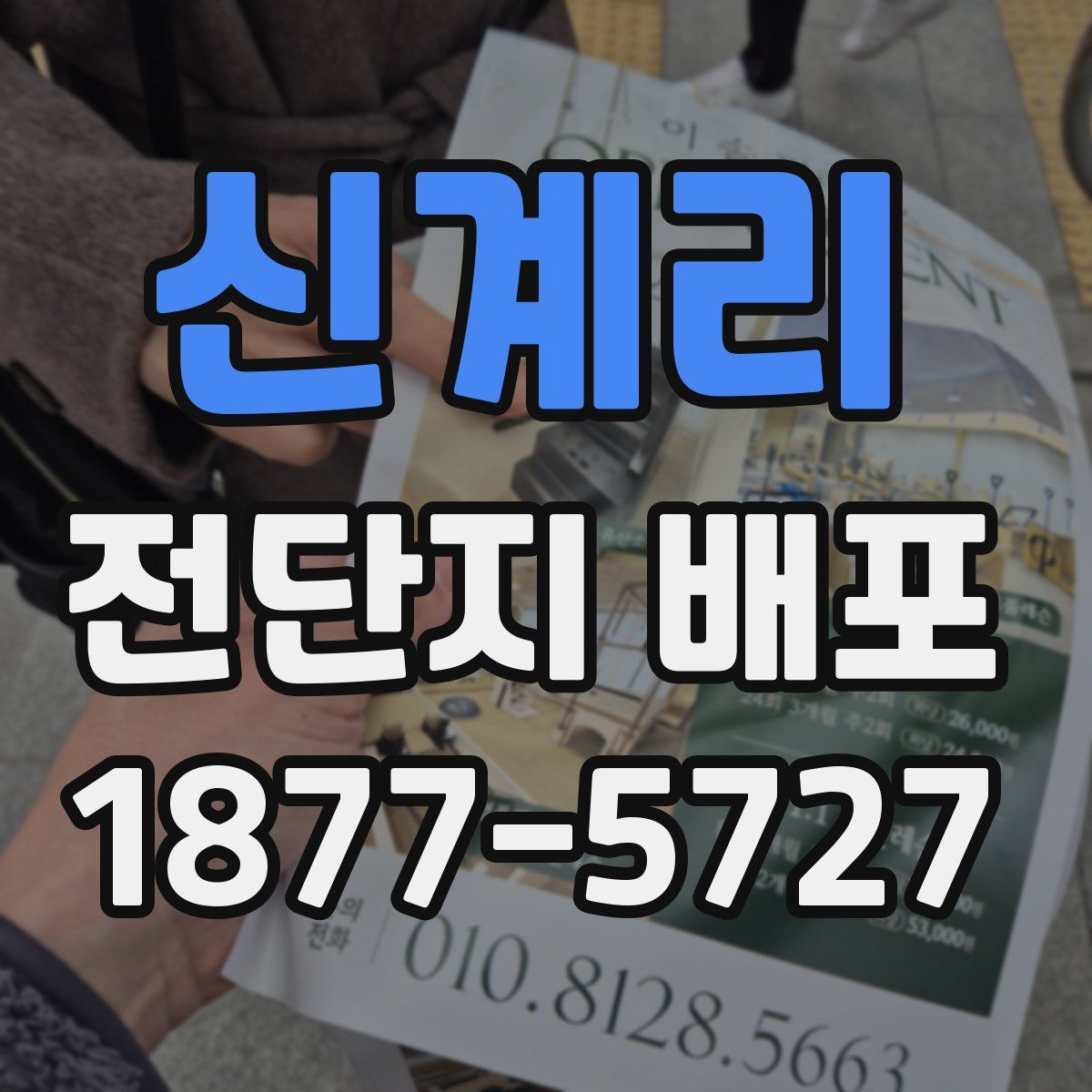신계리 전단지 배포