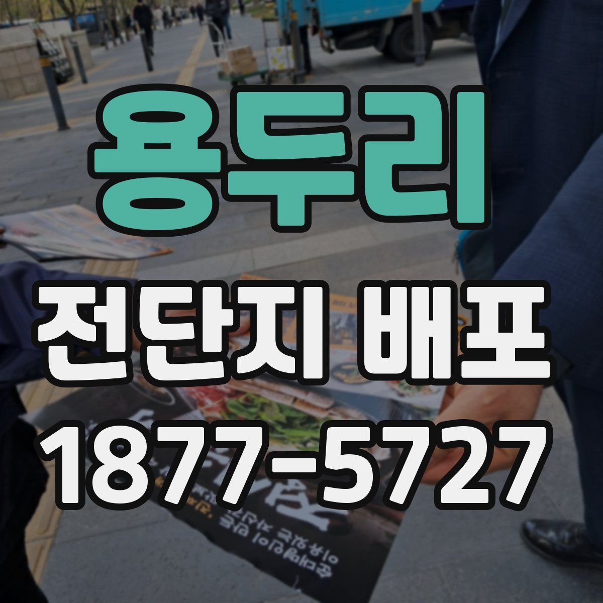 용두리 전단지 배포
