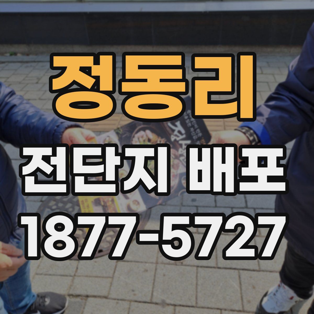 정동리 전단지 배포