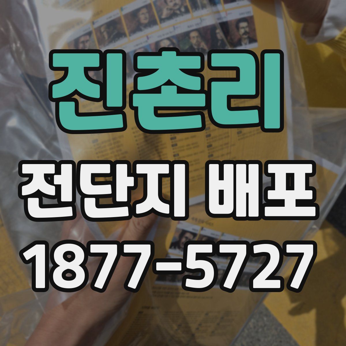 진촌리 전단지 배포