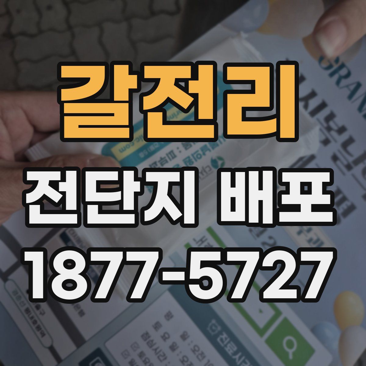갈전리 전단지 배포