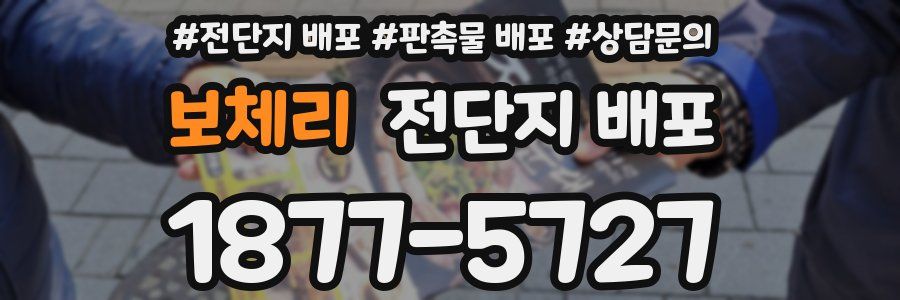보체리 전단지 배포
