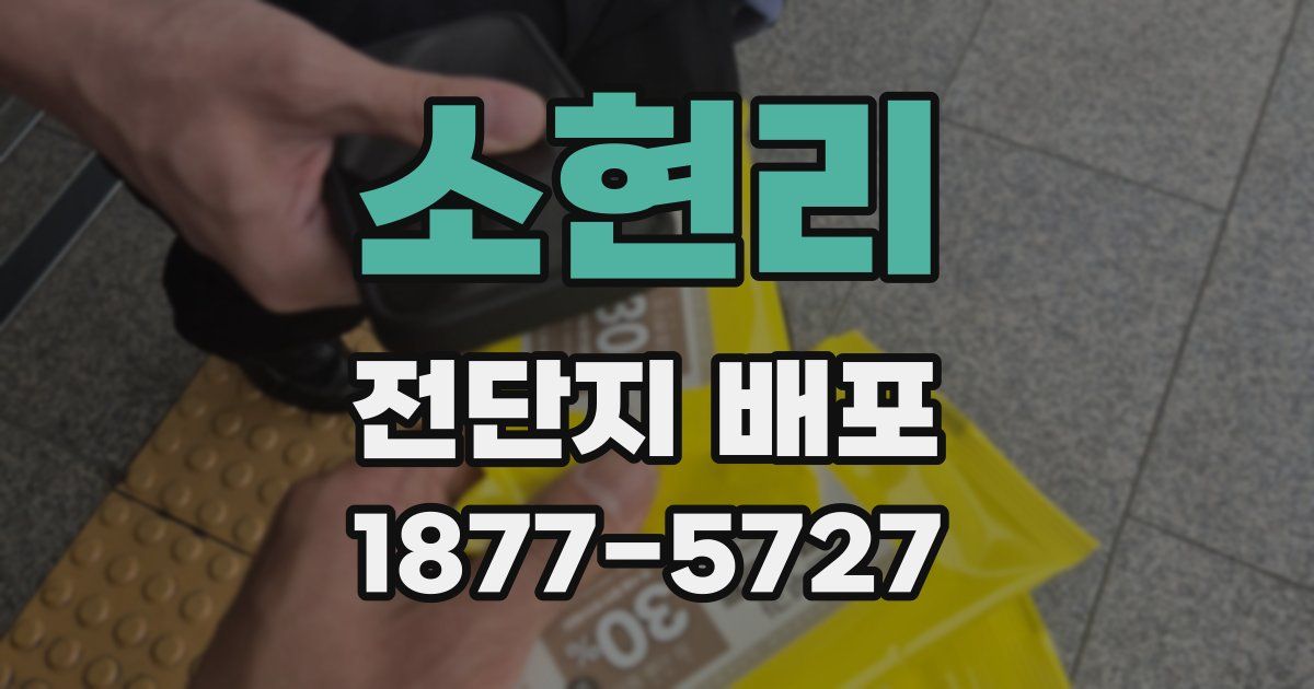 소현리 전단지 배포