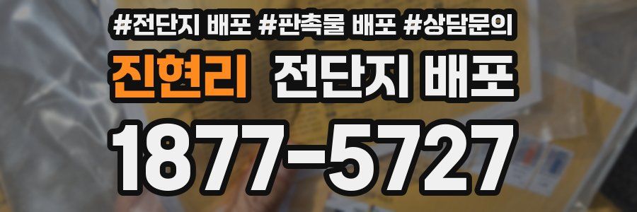 진현리 전단지 배포