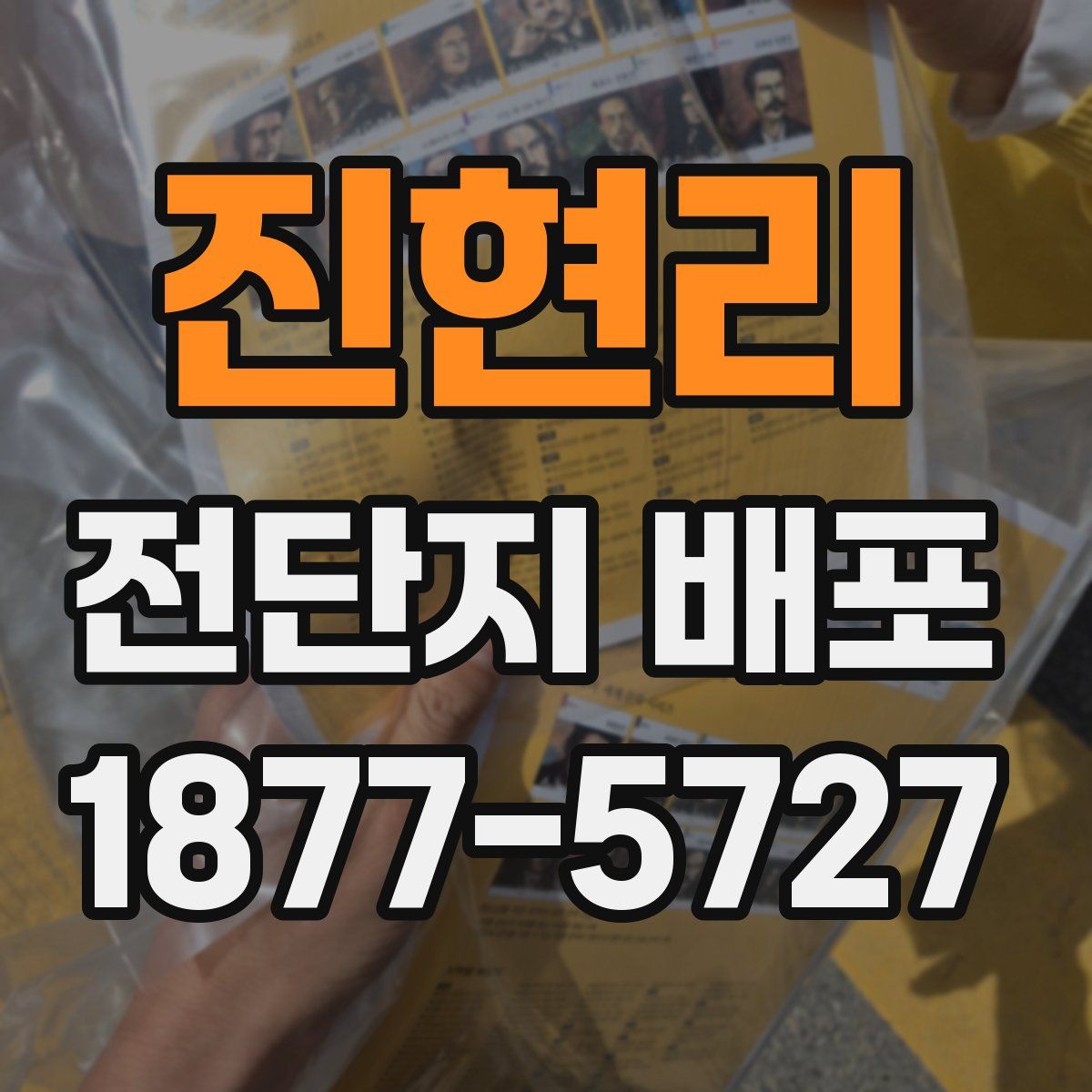 진현리 전단지 배포