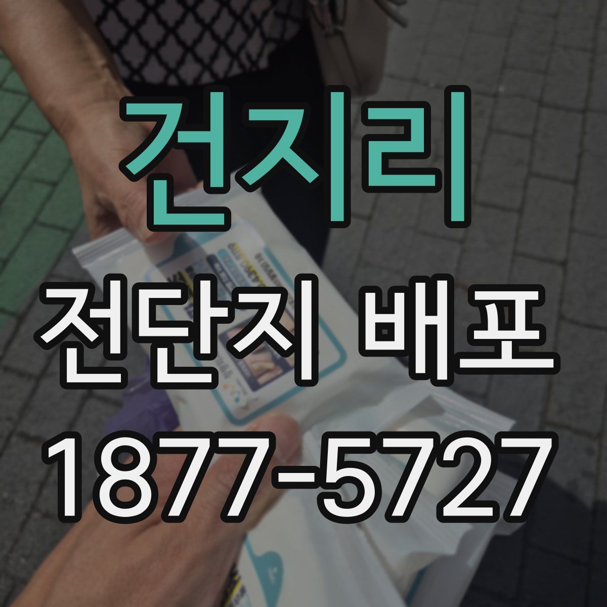 건지리 전단지 배포