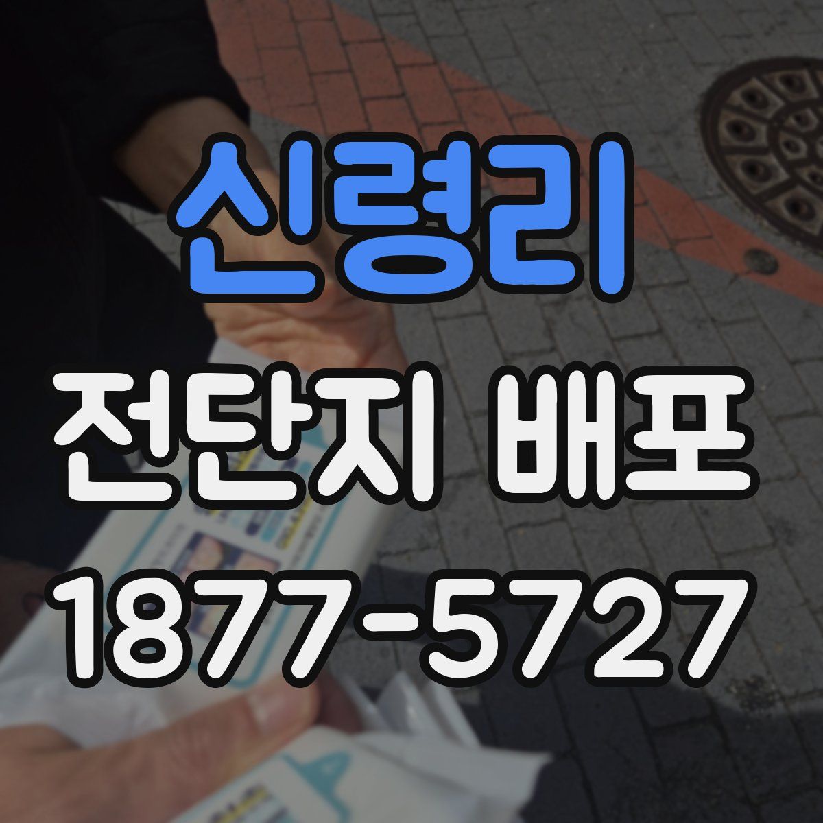 신령리 전단지 배포