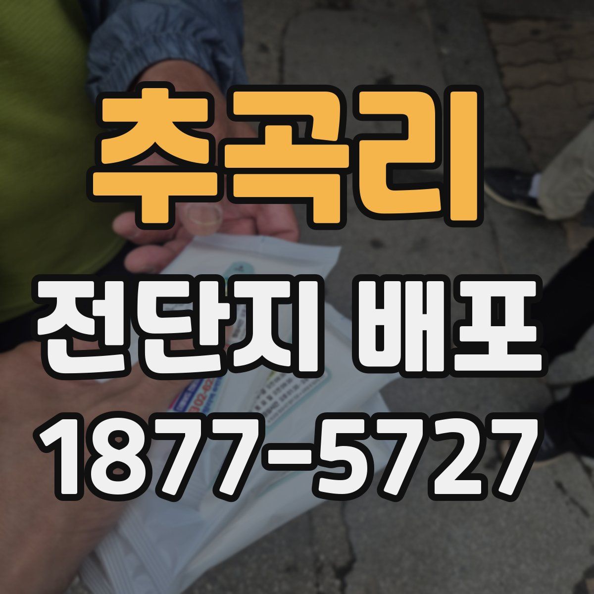 추곡리 전단지 배포