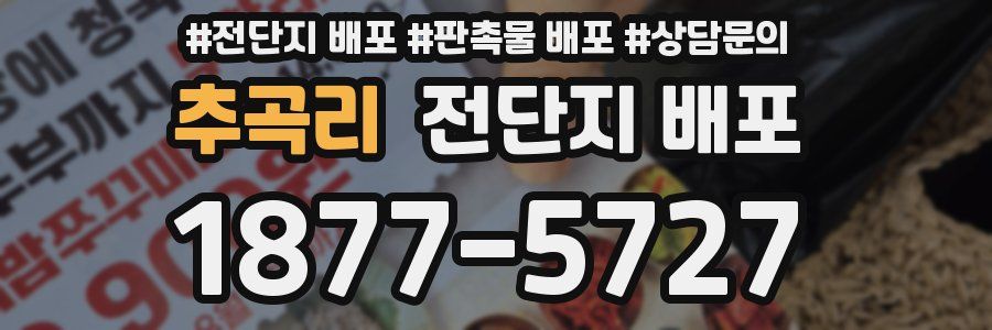 추곡리 전단지 배포