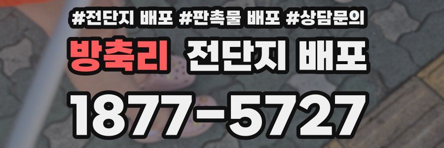 방축리 전단지 배포