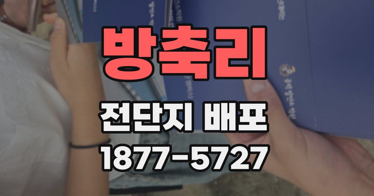방축리 전단지 배포