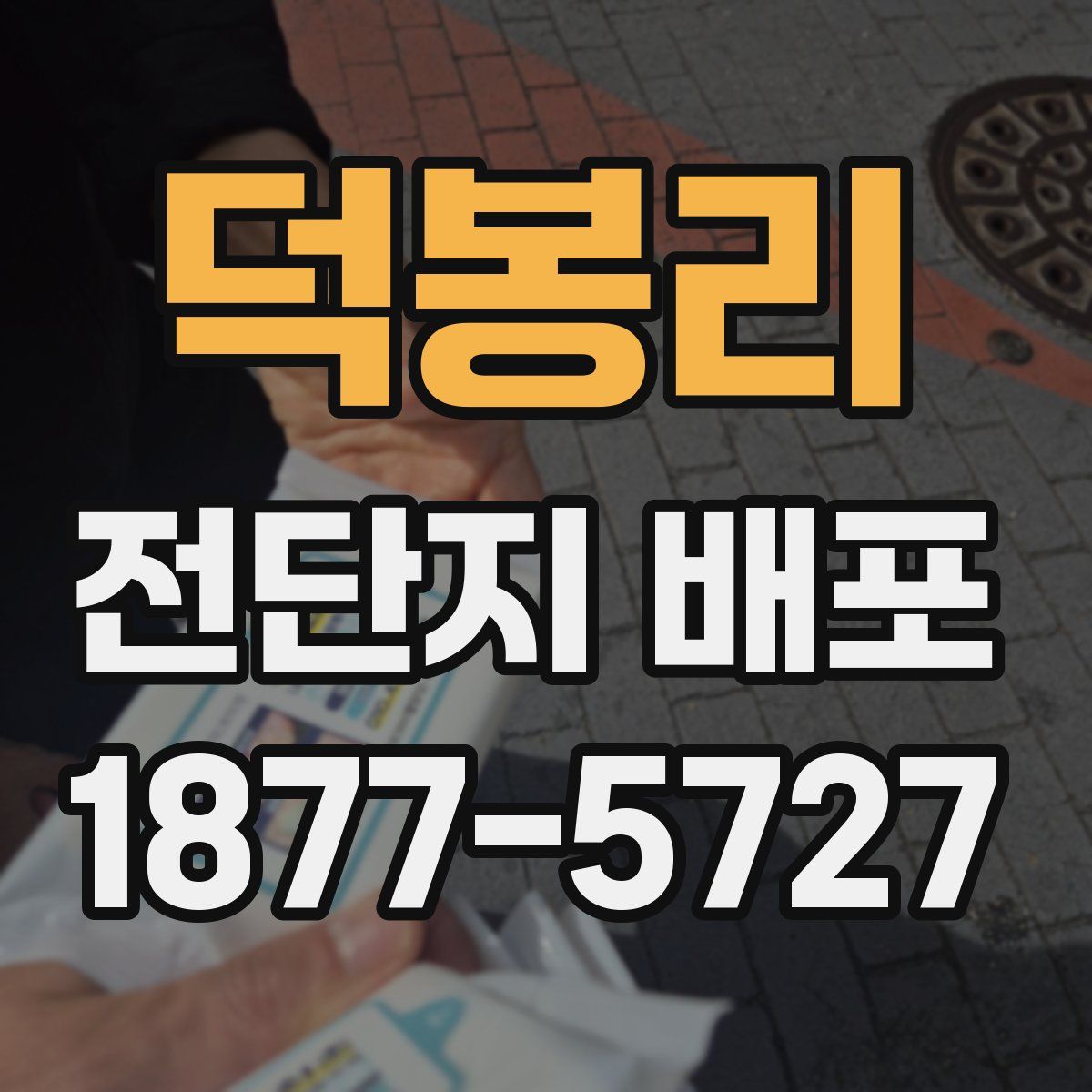 덕봉리 전단지 배포