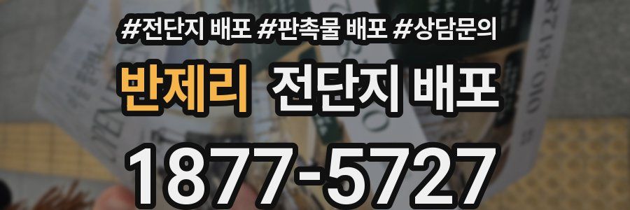 반제리 전단지 배포
