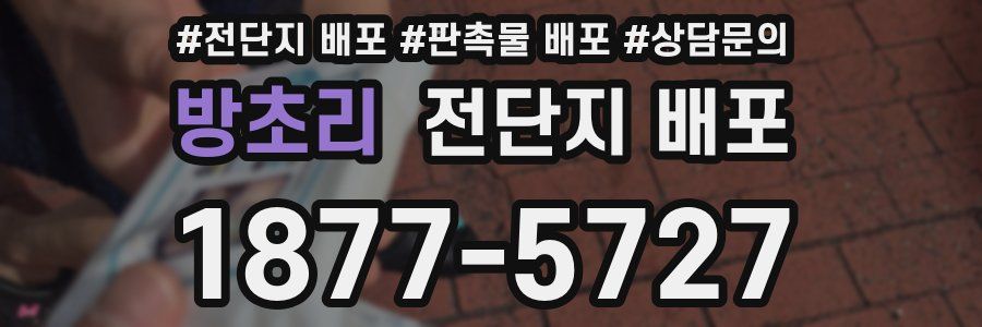 방초리 전단지 배포