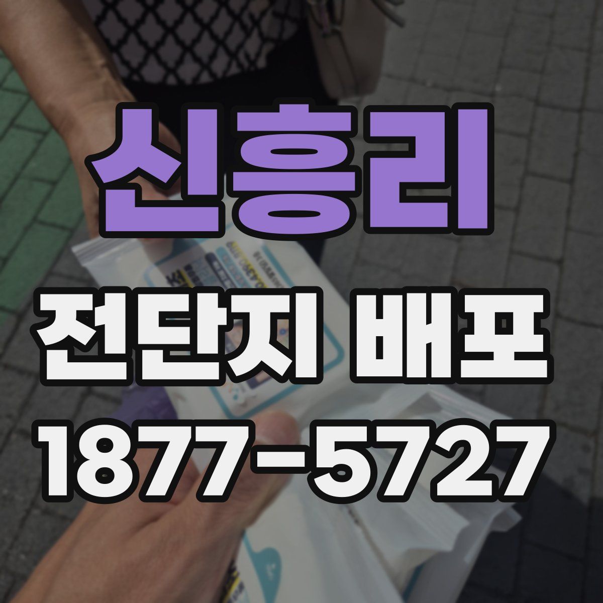 신흥리 전단지 배포