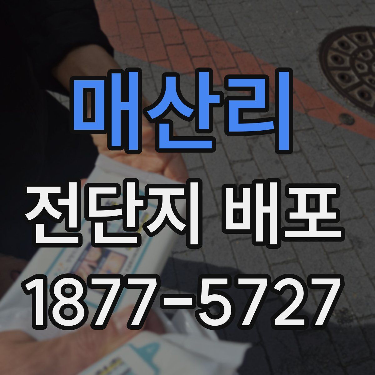 매산리 전단지 배포
