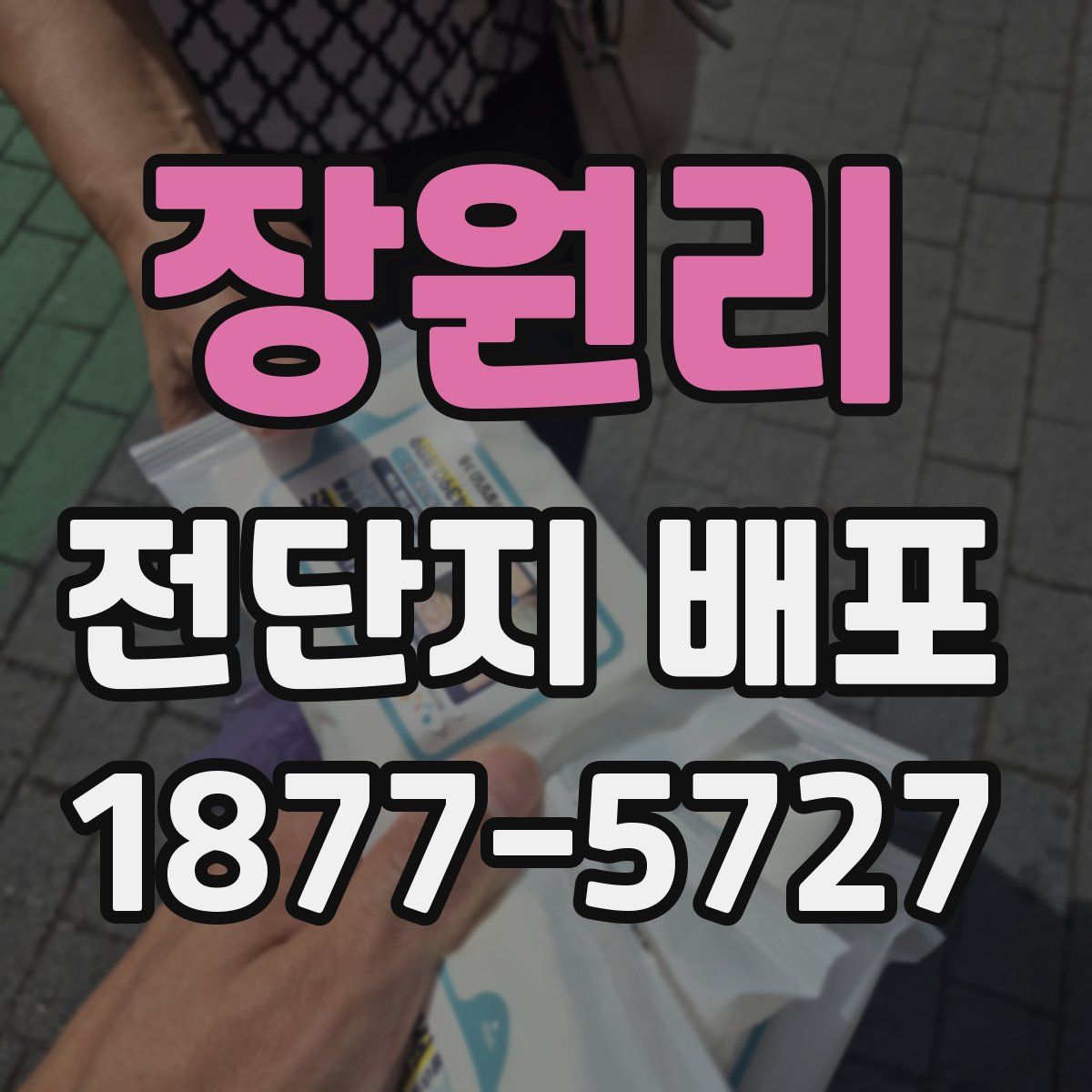 장원리 전단지 배포