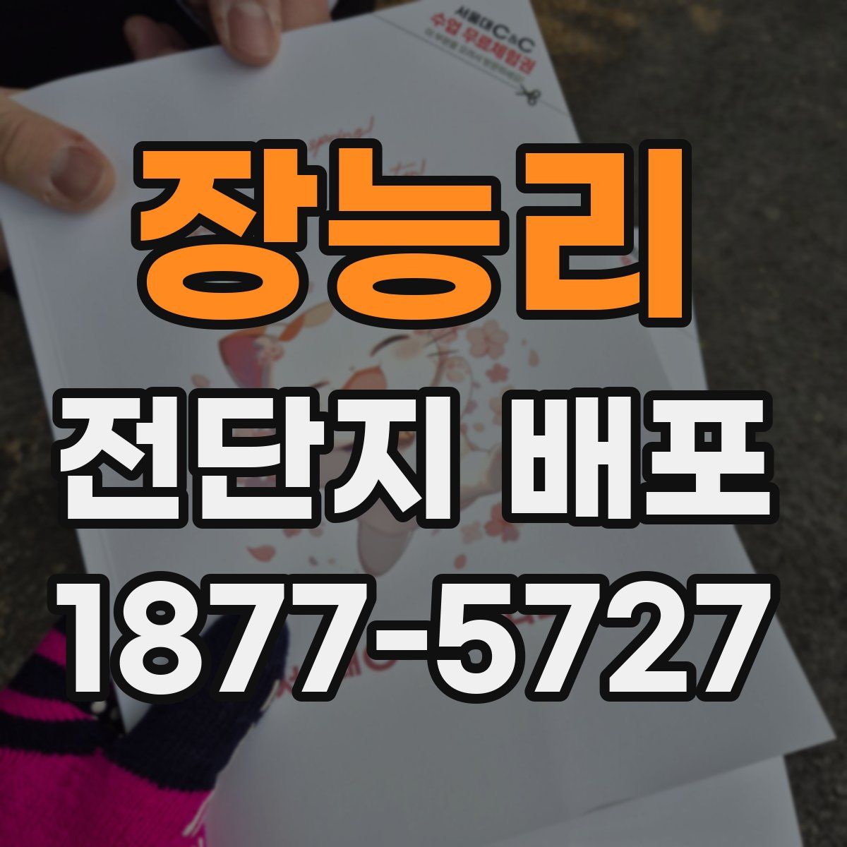 장능리 전단지 배포