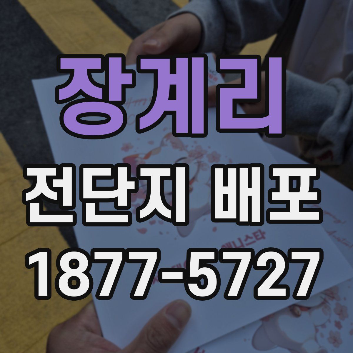 장계리 전단지 배포