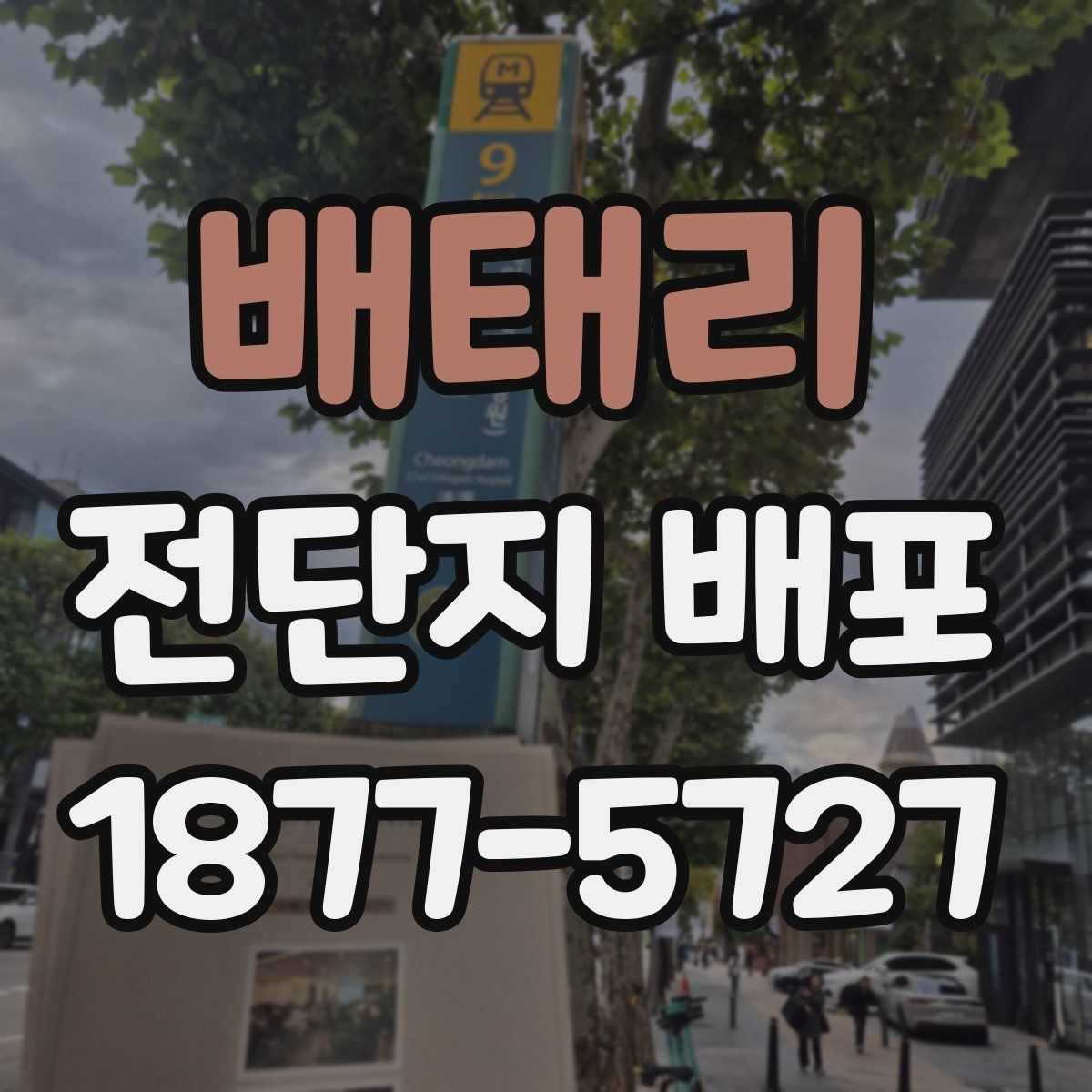배태리 전단지 배포