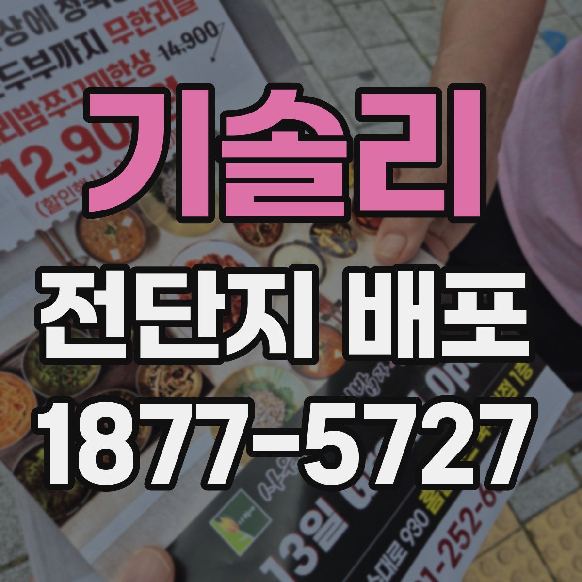 기솔리 전단지 배포