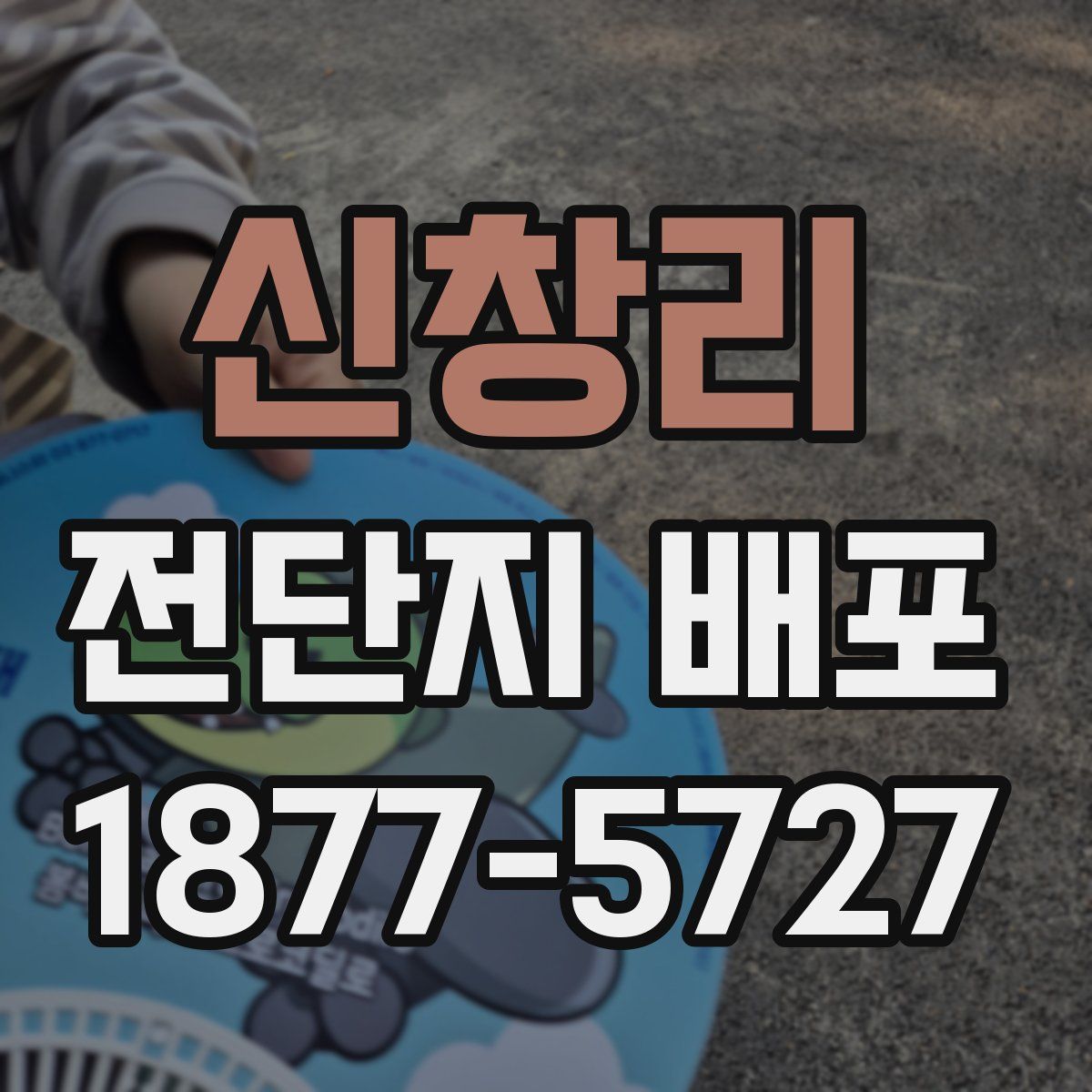 신창리 전단지 배포