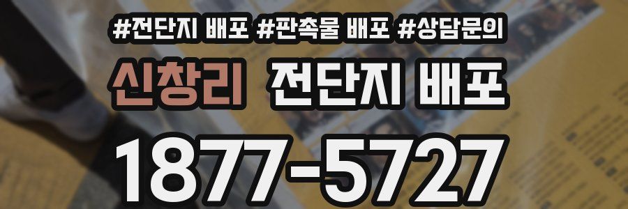 신창리 전단지 배포