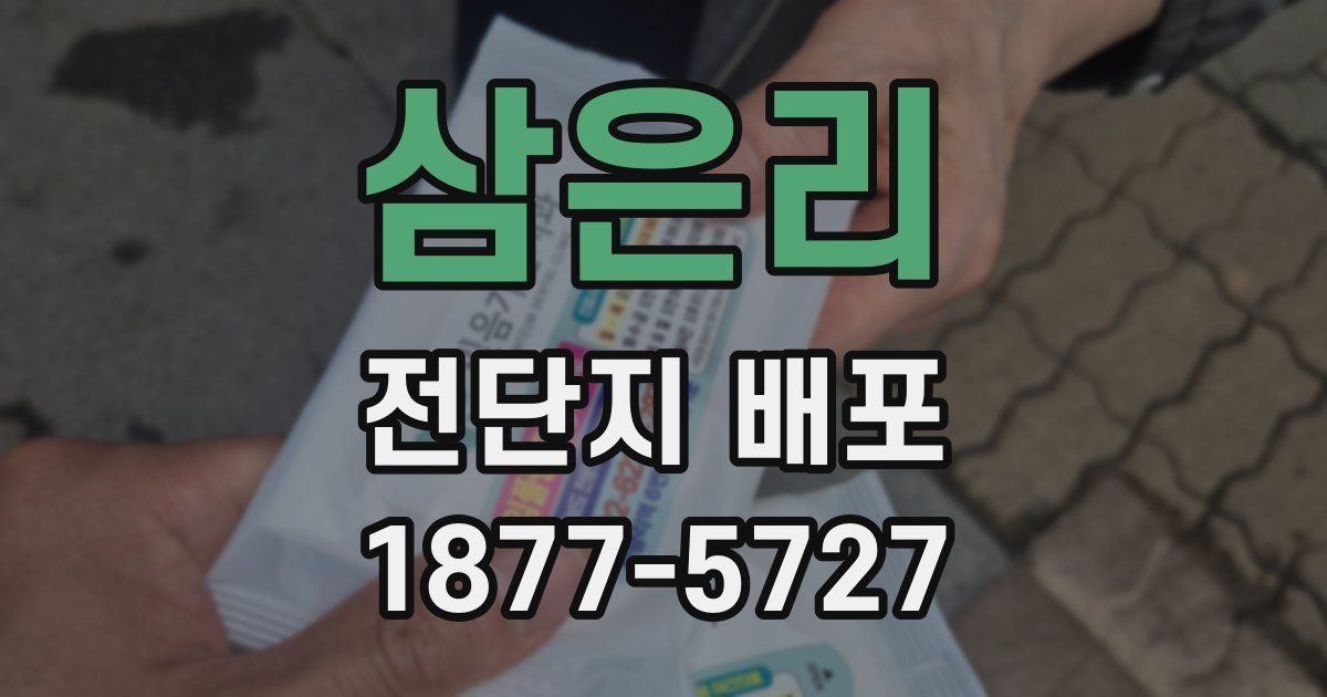 삼은리 전단지 배포