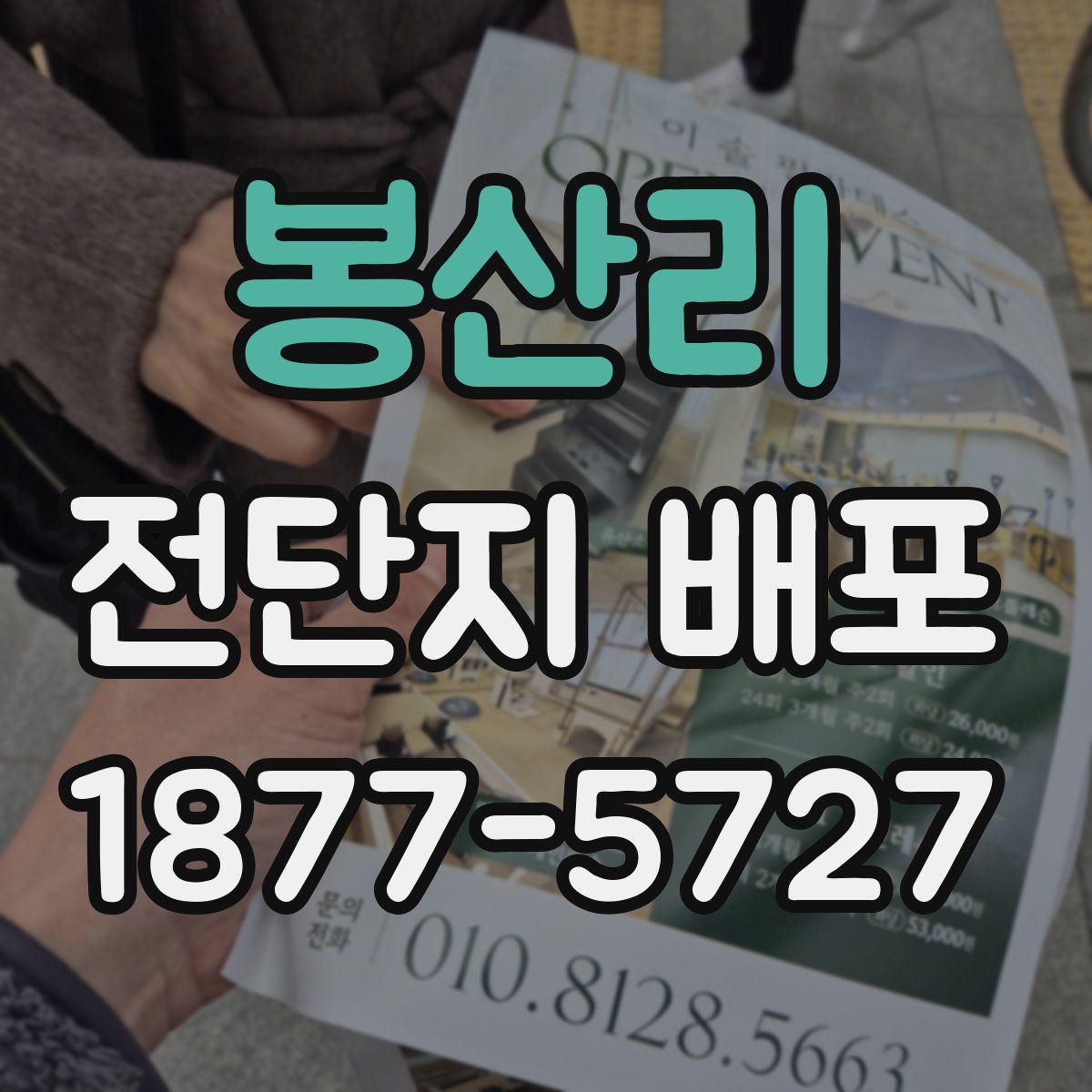 봉산리 전단지 배포