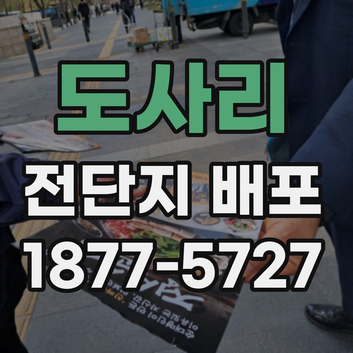 도사리 전단지 배포