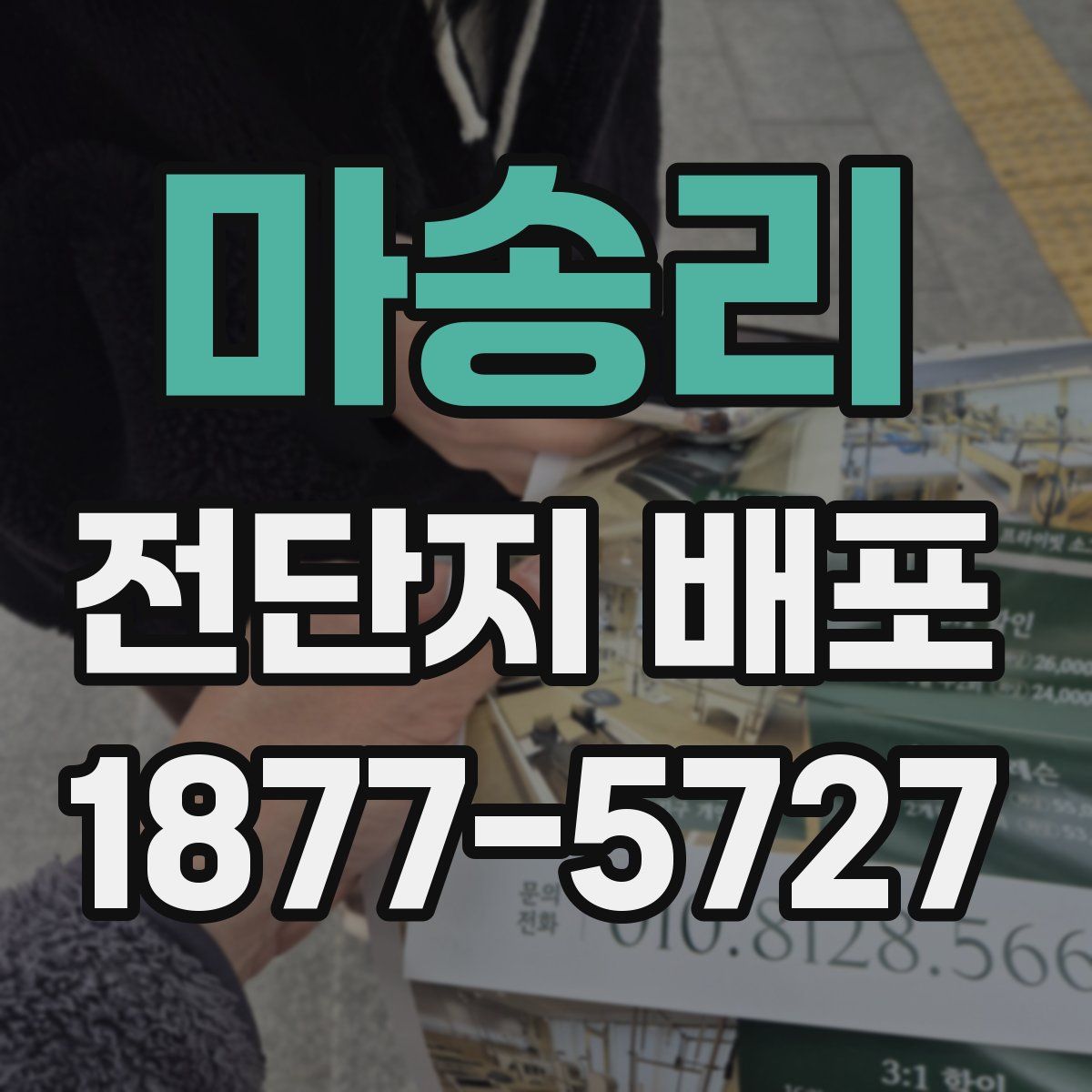마송리 전단지 배포