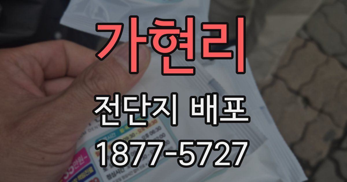 가현리 전단지 배포