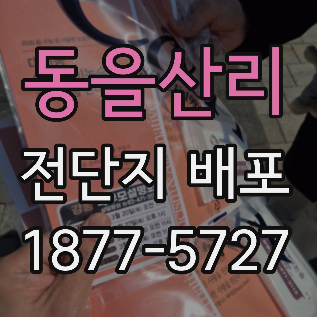 동을산리 전단지 배포