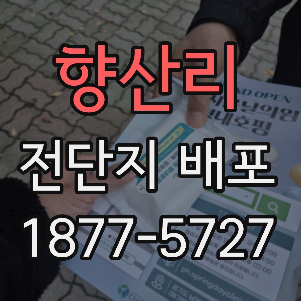 향산리 전단지 배포