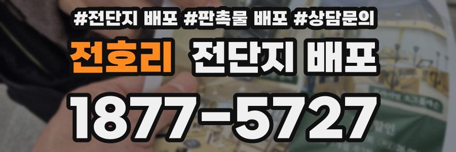 전호리 전단지 배포