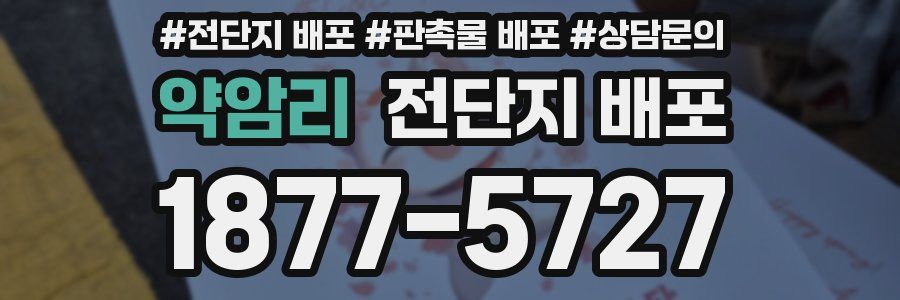 약암리 전단지 배포