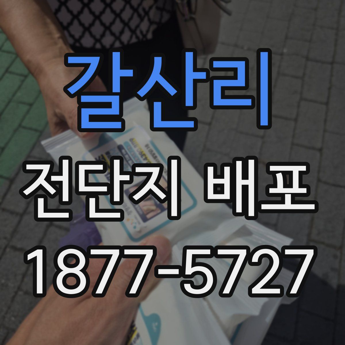 갈산리 전단지 배포