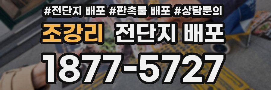 조강리 전단지 배포