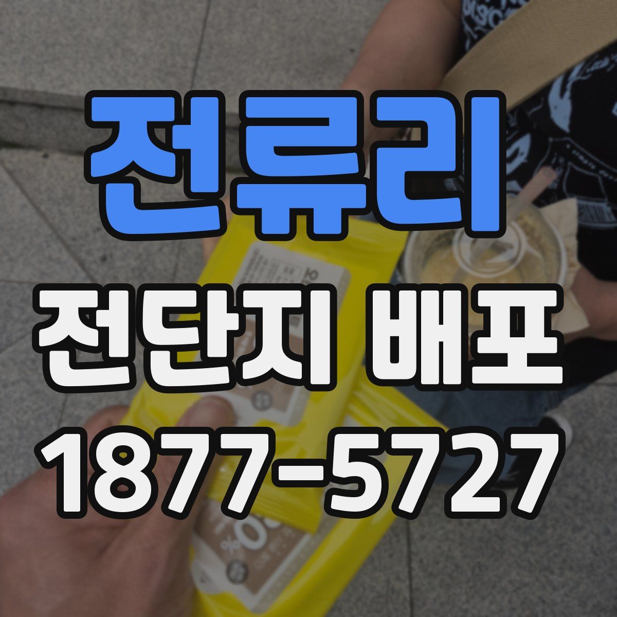 전류리 전단지 배포